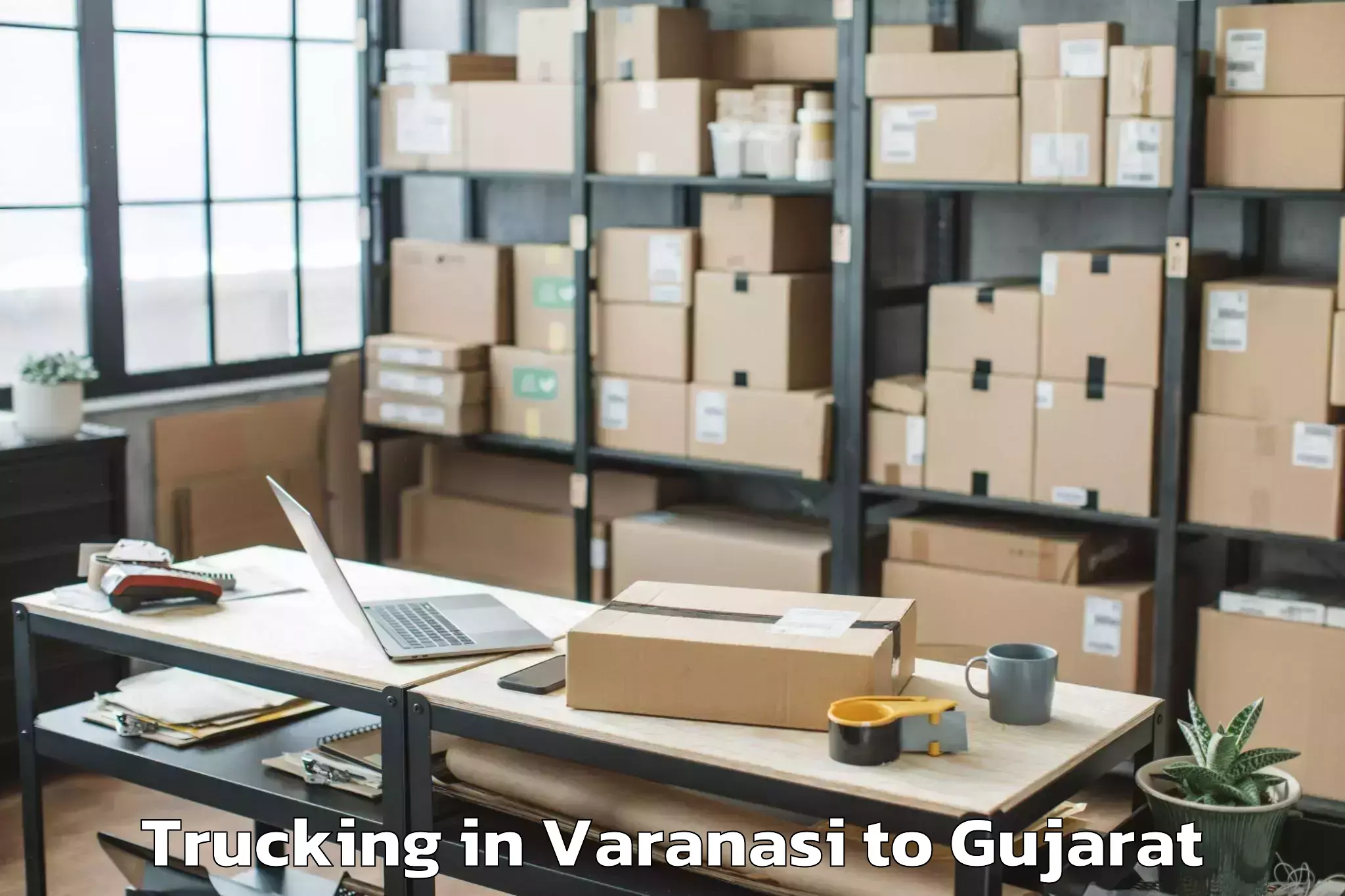 Book Varanasi to Dhansura Trucking Online